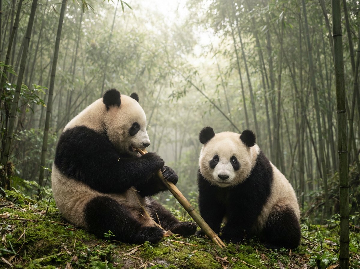 高清3D动漫双胞胎熊猫视频